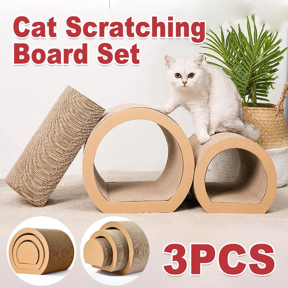 Cat Scratching Board Set Durable Corrugated Cardboard for Cats