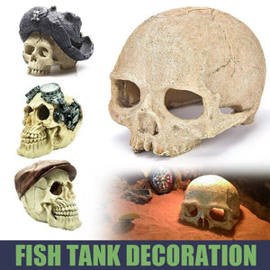 Artificial Head Bone Aquarium Ornament Bald Bald 4 Types