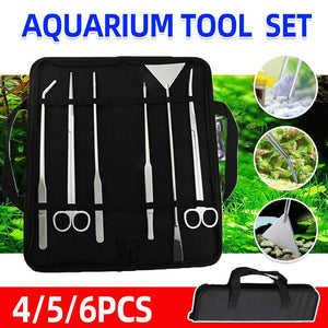 Stainless Steel Aquarium Tool Kit Curved Scissors