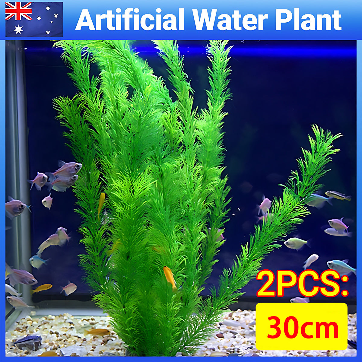 2PCS Artificial Water Grass Plants For Fish Tank