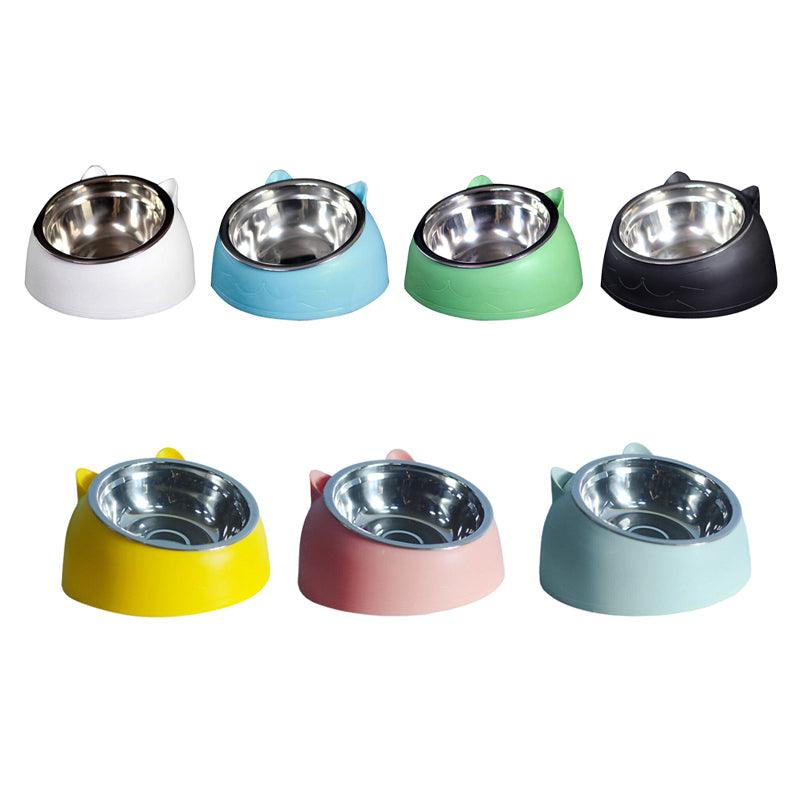 Non-slip Stainless Steel Cat Bowls 7 Colours