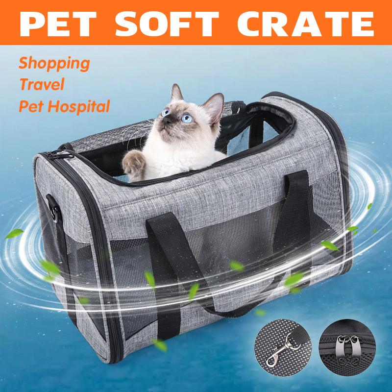 Convenient and Portable Foldable Pet Carrier for Comfortable Travel