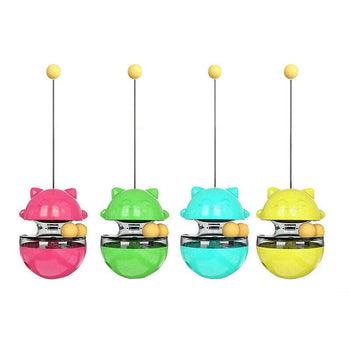 Interactive Cat Toy Treat Dispenser Ball 4 Colours