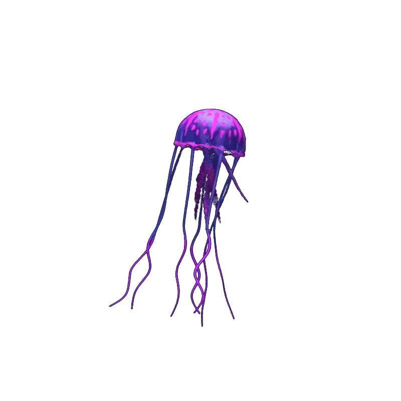 Glowing Jellyfish Ornament For Fish Tank 4 Colours