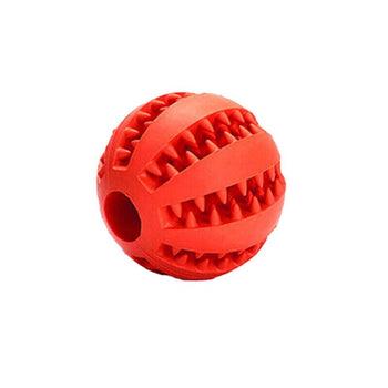 Dog Chew Toy Rubber Ball Dental Clean Teeth Healthy Food Dispenser Puppy Pet