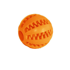 Dog Chew Toy Rubber Ball Dental Clean Teeth Healthy Food Dispenser Puppy Pet