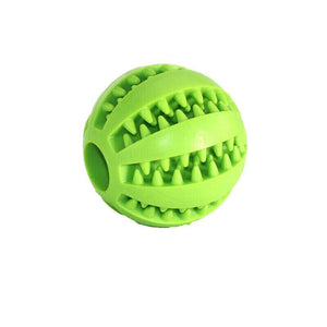 Dog Chew Toy Rubber Ball Dental Clean Teeth Healthy Food Dispenser Puppy Pet