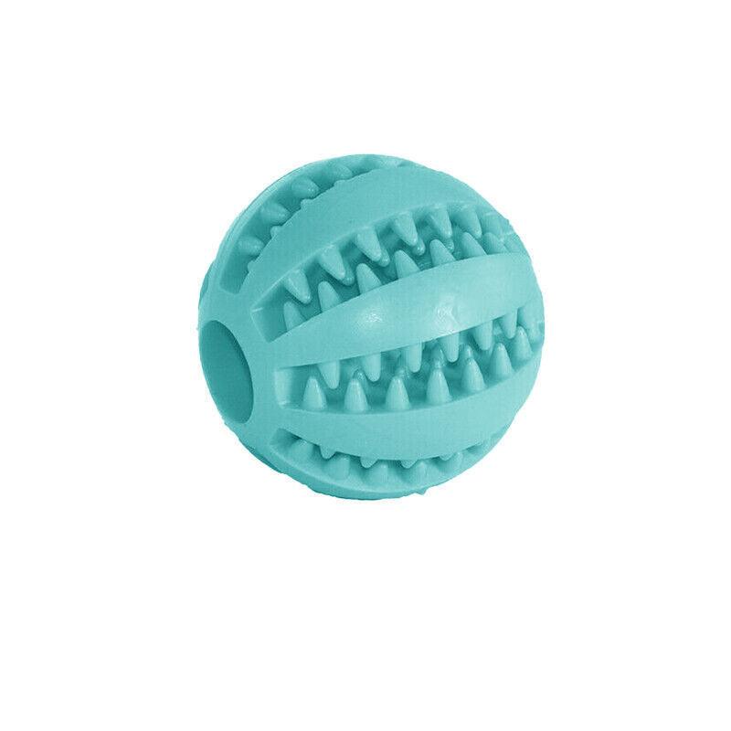 Dog Chew Toy Rubber Ball Dental Clean Teeth Healthy Food Dispenser Puppy Pet