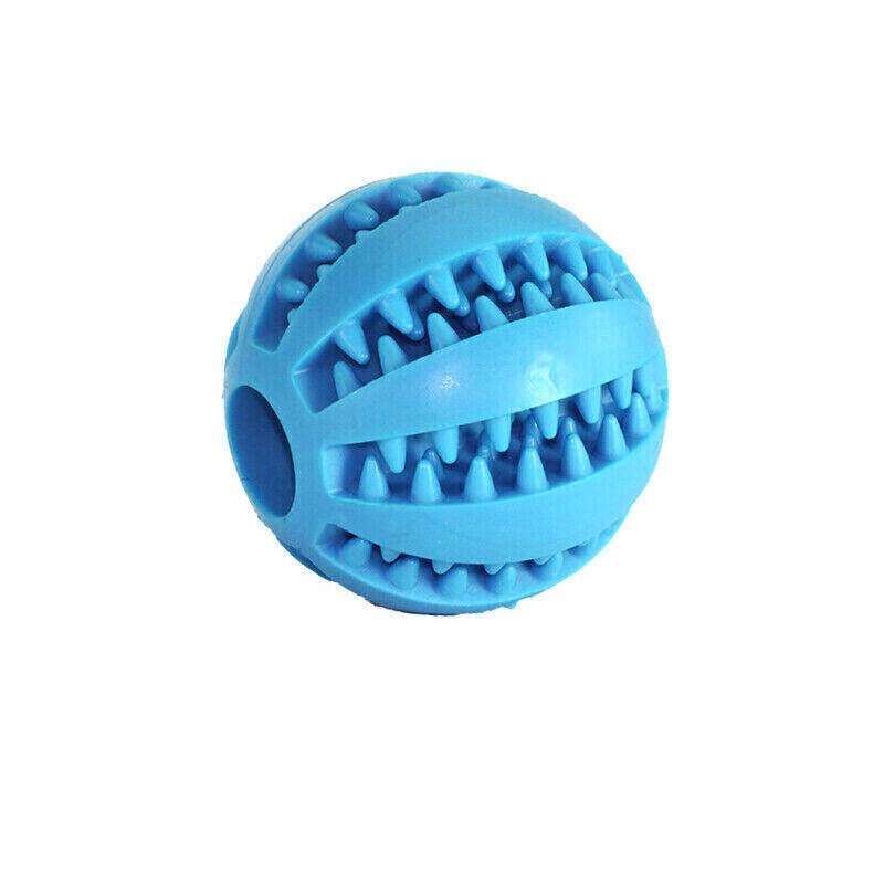 Dog Chew Toy Rubber Ball Dental Clean Teeth Healthy Food Dispenser Puppy Pet