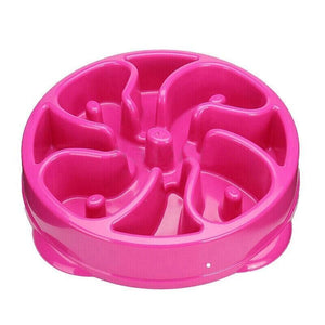 Cat Dog Slow Down Eating Feeder Dish Pet Large / Small Feeding Food Bowl