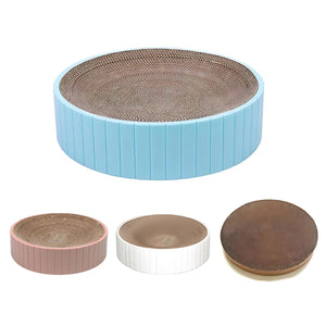 2in1 Cat Scratching Board Round 3 Colours & Replacement Pad