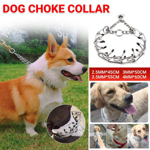 Adjustable Chain Dog Collar for Training & Control