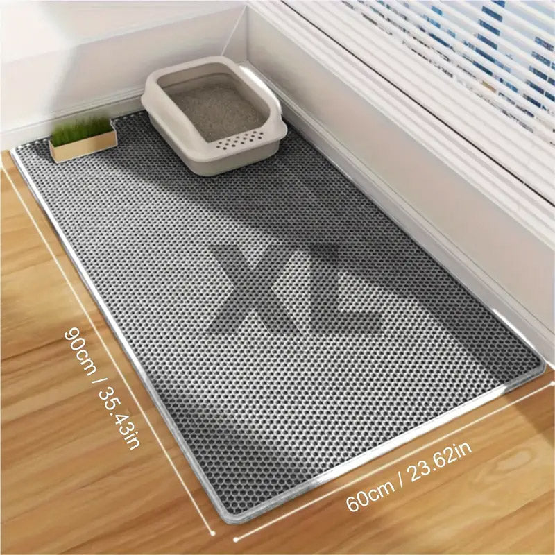 Double-Layer Cat Litter Mat Waterproof Non-Slip & Easy to Clean