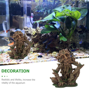 Aquarium Tree & Rockery Ornament Resin Fish Tank Decoration