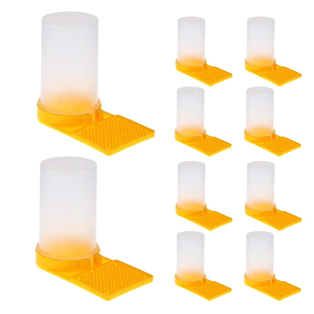 10 Pack Hive Entrance Feeders Durable Plastic Beekeeping Supplies