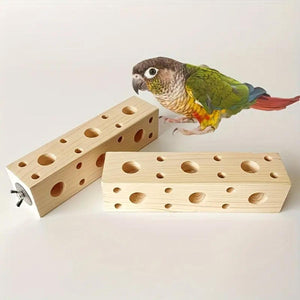 Parrot Stand Toy for Bird Cage Durable Pine Wood Perch for Exercise and Play