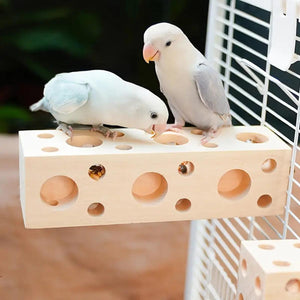 Parrot Stand Toy for Bird Cage Durable Pine Wood Perch for Exercise and Play