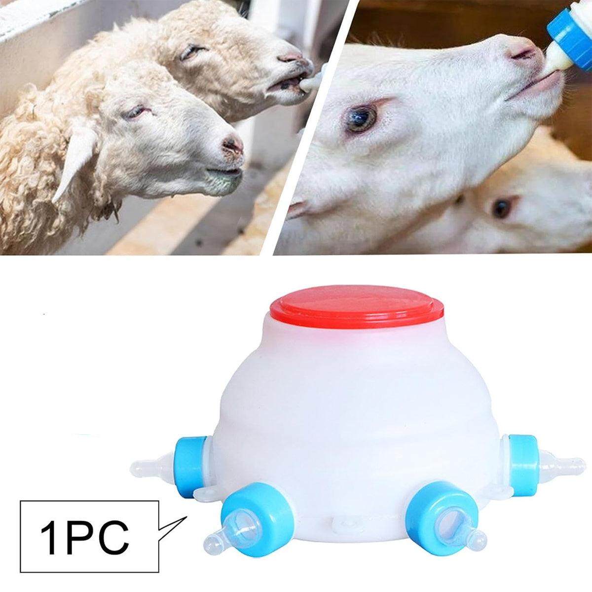 Piglet Milk Feeder 2.5L Large Capacity with 6 Soft Silicone Teats