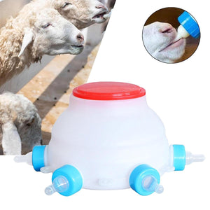 Piglet Milk Feeder 2.5L Large Capacity with 6 Soft Silicone Teats