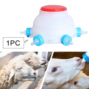 Piglet Milk Feeder 2.5L Large Capacity with 6 Soft Silicone Teats