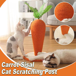 Carrot Sisal Cat Scratching Post Durable Eco-friendly Scratch Toy