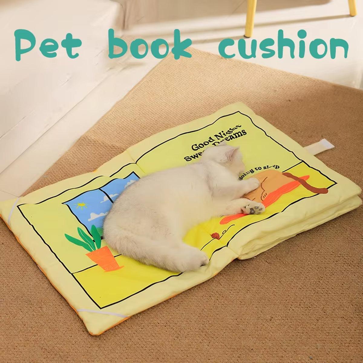 Cat Book Cat Mat Foldable Cat Nest Pet Sleeping Mat Cat Toy Fun Flip Pet Nest