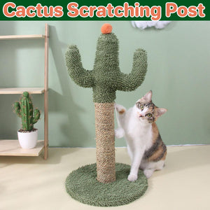 Cactus Cat Climbing Frame Scratching Post Interactive Toys for Cats and Kittens