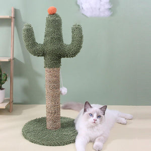 Cactus Cat Climbing Frame Scratching Post Interactive Toys for Cats and Kittens