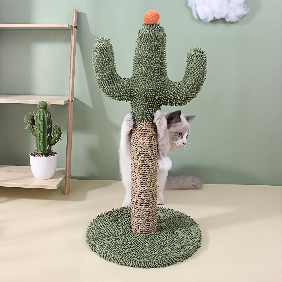 Cactus Cat Climbing Frame Scratching Post Interactive Toys for Cats and Kittens