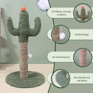 Cactus Cat Climbing Frame Scratching Post Interactive Toys for Cats and Kittens