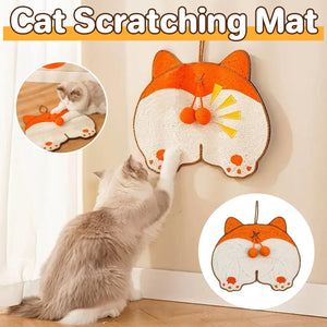 Cat Scratching Mat Fun and Interactive Wall-Mounted Scratcher for Cats