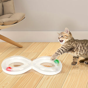 Cat Tunnel Turntable Toy for Cats Interactive Play Fun