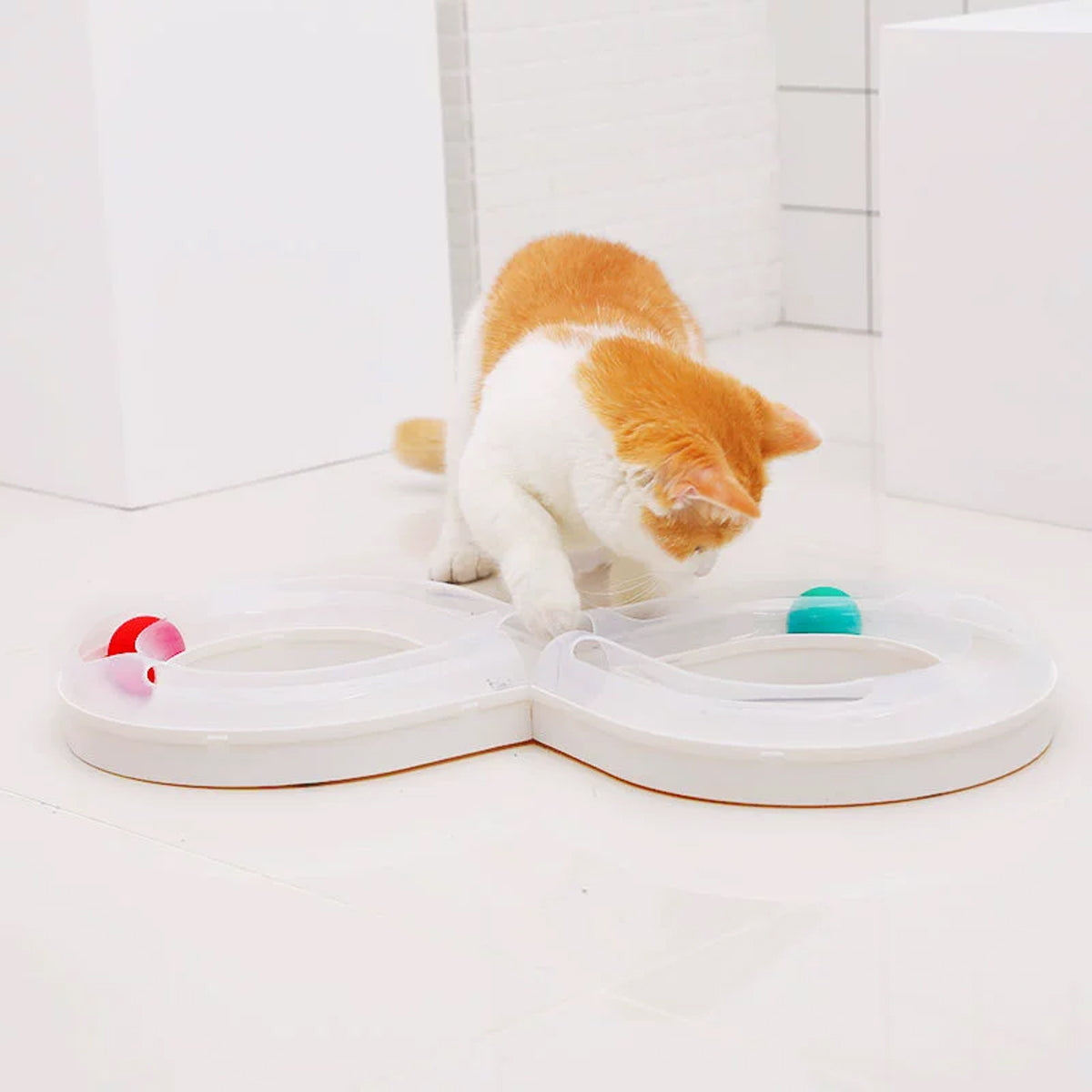 Cat Tunnel Turntable Toy for Cats Interactive Play Fun