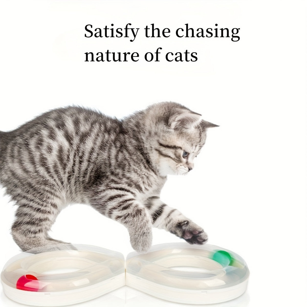 Cat Tunnel Turntable Toy for Cats Interactive Play Fun