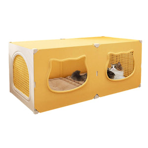 Cat Nest with Cute Cat Head Design for Comfortable Pet Resting