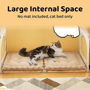 Cat Nest with Cute Cat Head Design for Comfortable Pet Resting