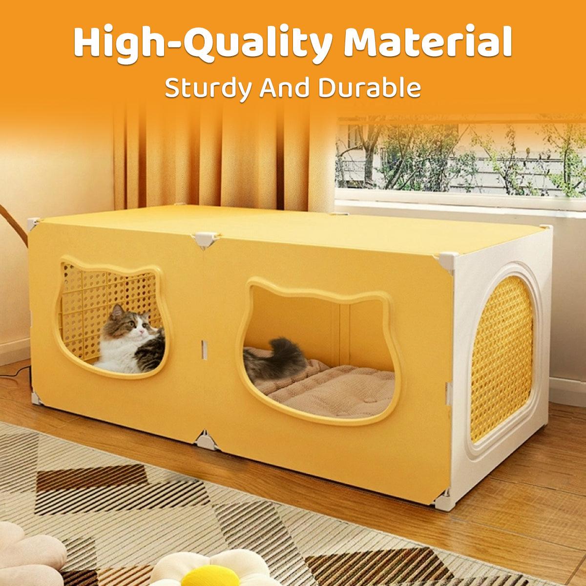 Cat Nest with Cute Cat Head Design for Comfortable Pet Resting