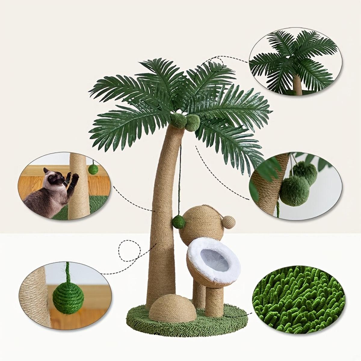 Coconut Tree Cat Scratching Post