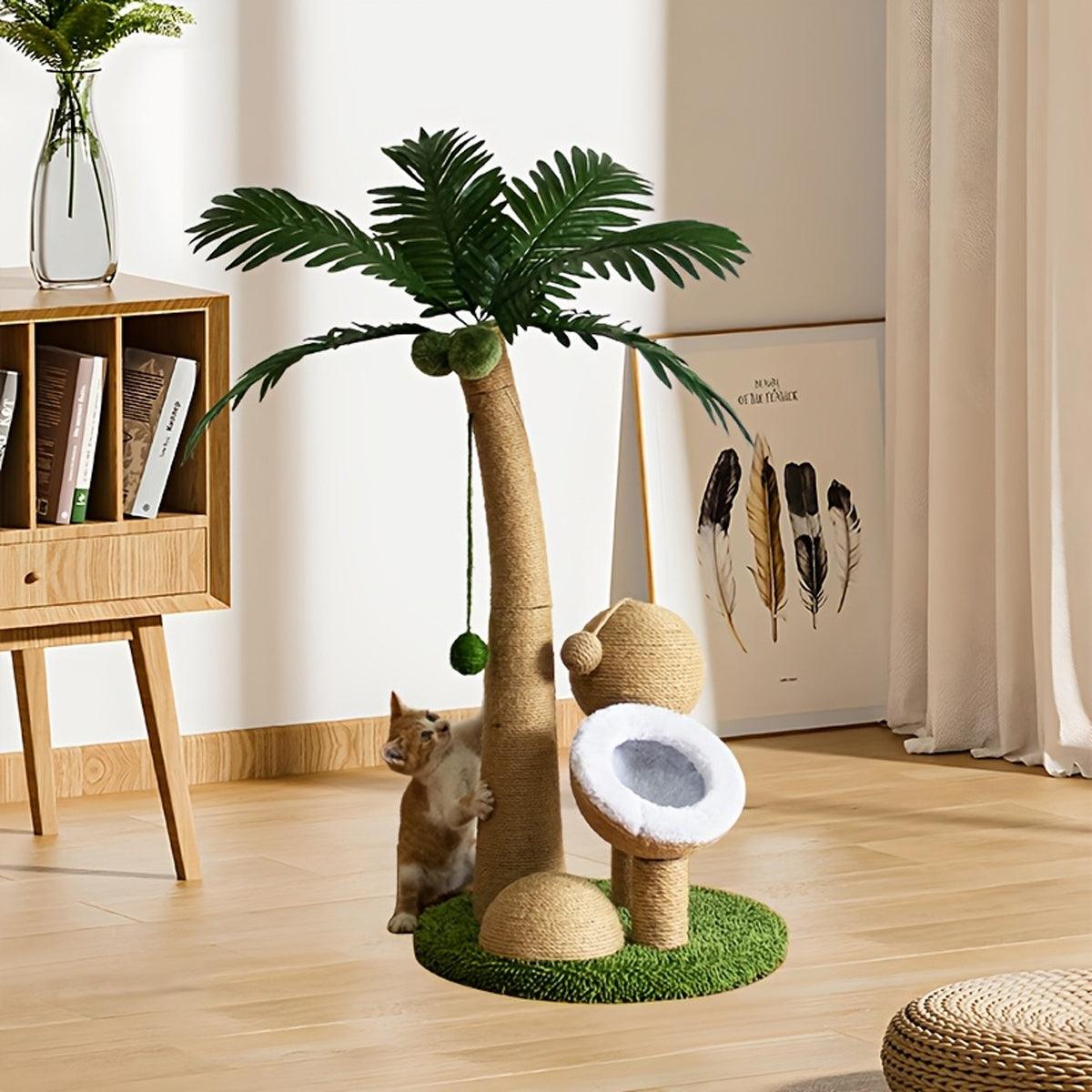 Coconut Tree Cat Scratching Post