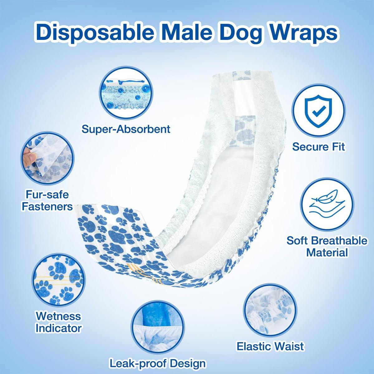 Comfort-Fit Disposable Dog Diapers