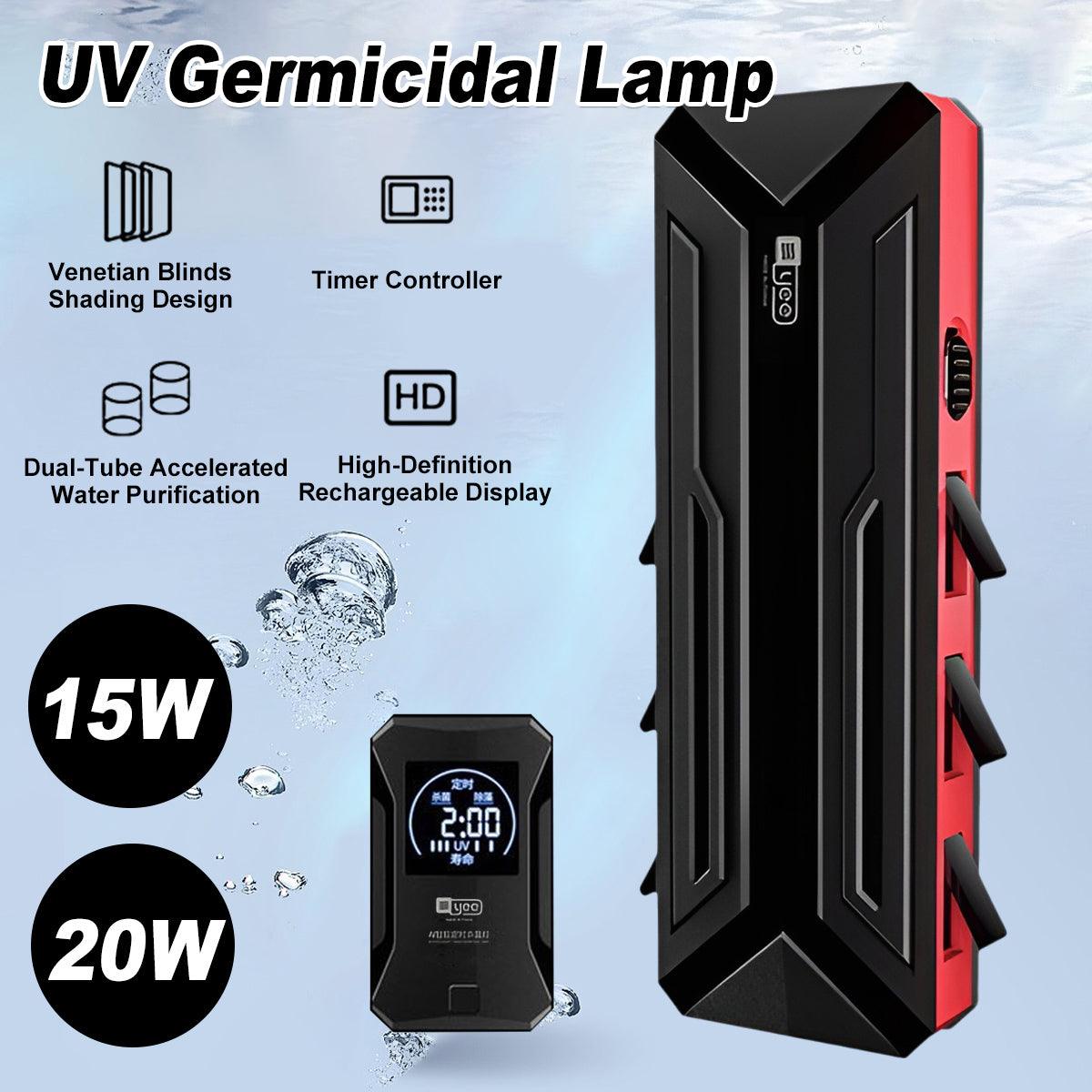 Fish Tank UV Germicidal Lamp for Water Purification Algae Sterilization Aquarium