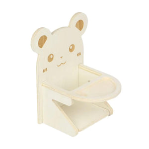 Small Pet Dining Chair for Hamsters & Small Pets Wooden Feeding Chair