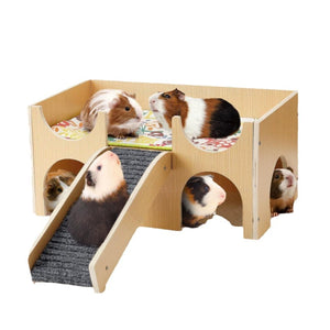 Durable Wooden Hamster House Cozy & Safe Small Pet Hideout