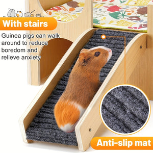 Durable Wooden Hamster House Cozy & Safe Small Pet Hideout