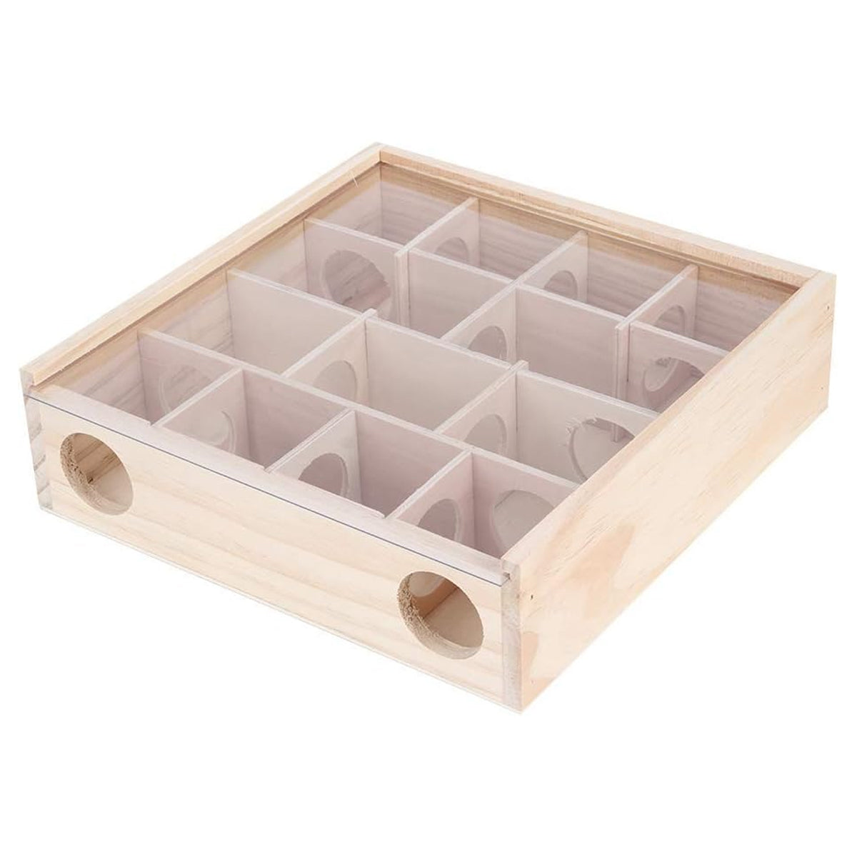 Interactive Wooden Hamster Toy Maze for Small Pets’ Play & Exercise