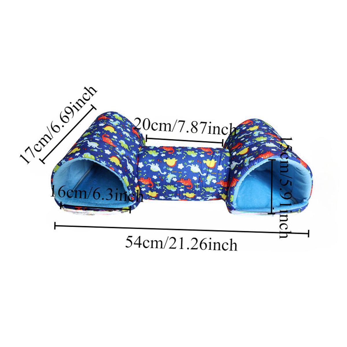 Small Animal Tunnel Bed Soft & Cozy Sleeping Hideout for Hamsters