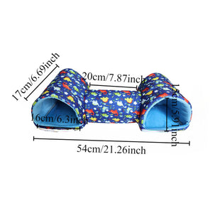 Small Animal Tunnel Bed Soft & Cozy Sleeping Hideout for Hamsters