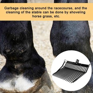 Durable ABS Horse Pitchfork Lightweight Stable & Garden Cleaning Tool