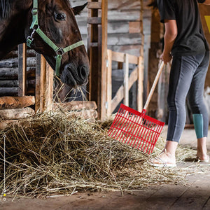 Durable ABS Horse Pitchfork Lightweight Stable & Garden Cleaning Tool