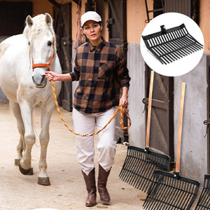 Durable ABS Horse Pitchfork Lightweight Stable & Garden Cleaning Tool